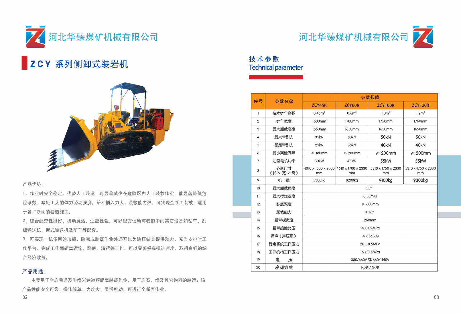 煤礦用側卸式裝巖機